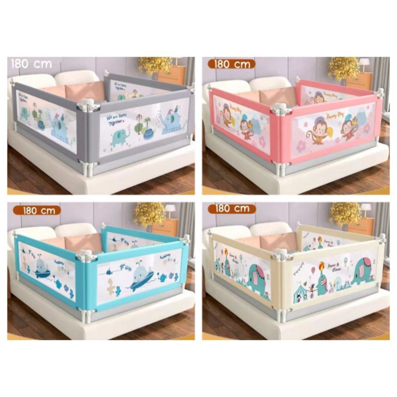 Bedrail bedguard  bed fence / pagar pembatas ranjang 180cm (1 lembar)