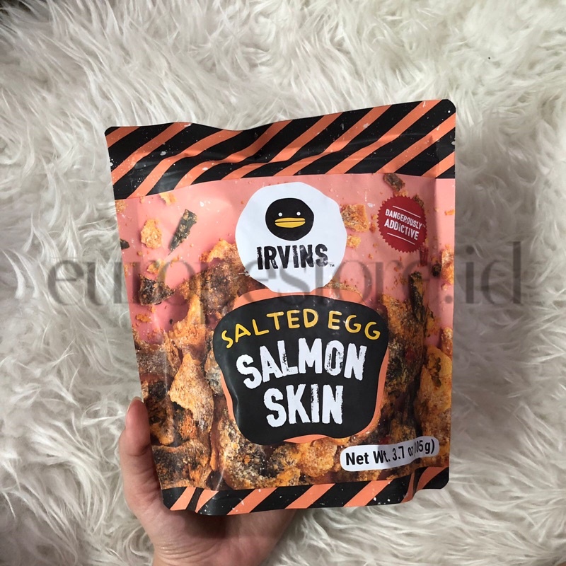 READY STOCK Irvin Salted Egg Salmon Skin 105 g