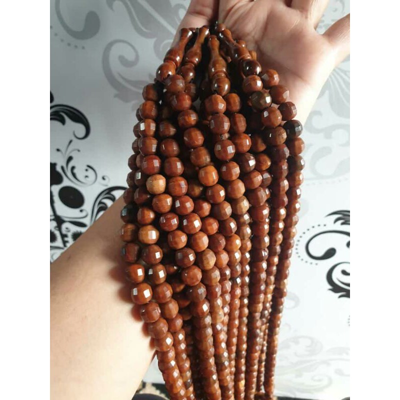 tasbih kaukah bulat kristal cod