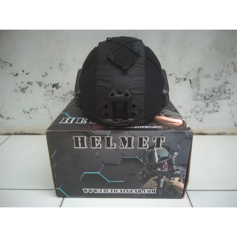 Helm tactical cover hitam/helm tactical cover hijau