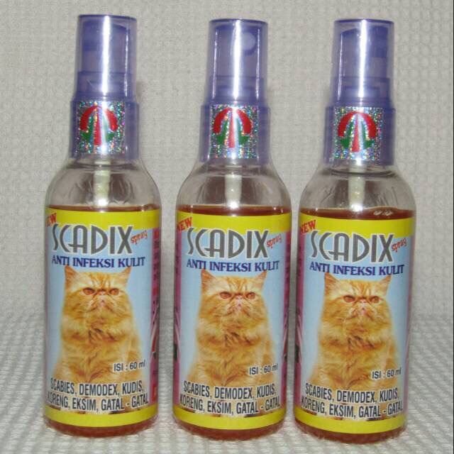 SCADIX SPRAY obat  jamur  untuk kucing  kelinci anjing 