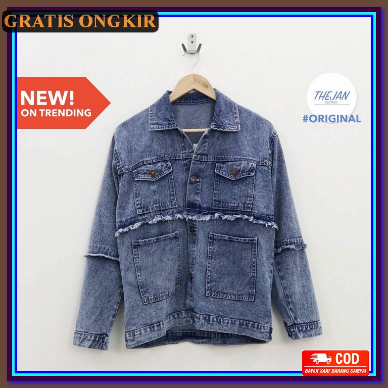 Jaket Jeans Jacket 2022 Cewek Jens Kekinian Levis Cewe Terbaru 2021 Wa (ginal) Revla Mix Jacket