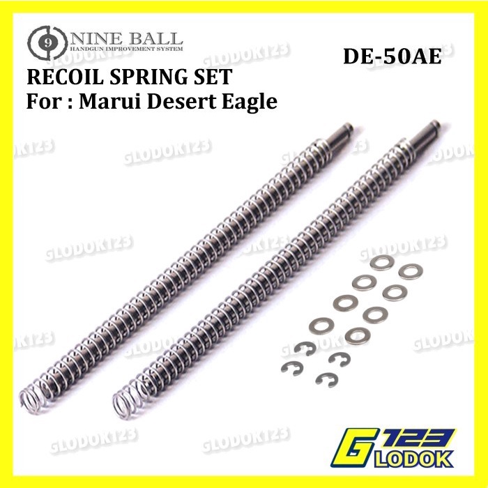 NINE BALL Recoil Spring Guide &amp; Recoil Spring Set For Marui DE 50AE