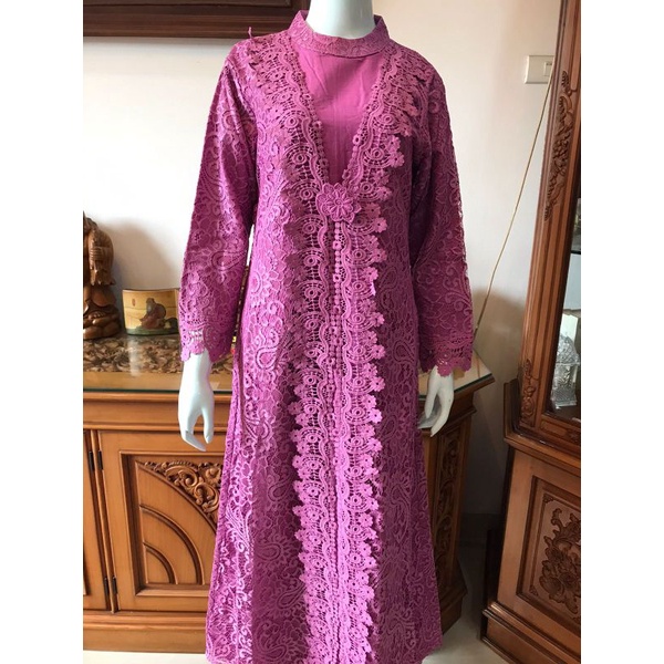 0476 gamis full brukat alexuez premium //gamis brukat