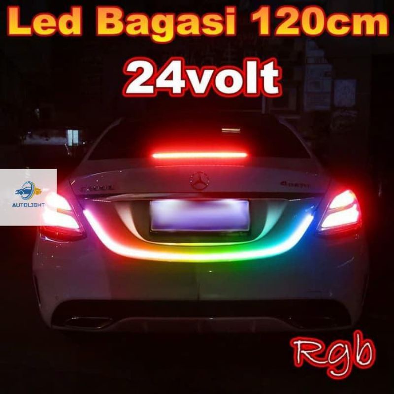 Lampu LED RGB Bagasi Mobil 120CM 60LED 12Volt &amp; 24Volt -5 Model Warna