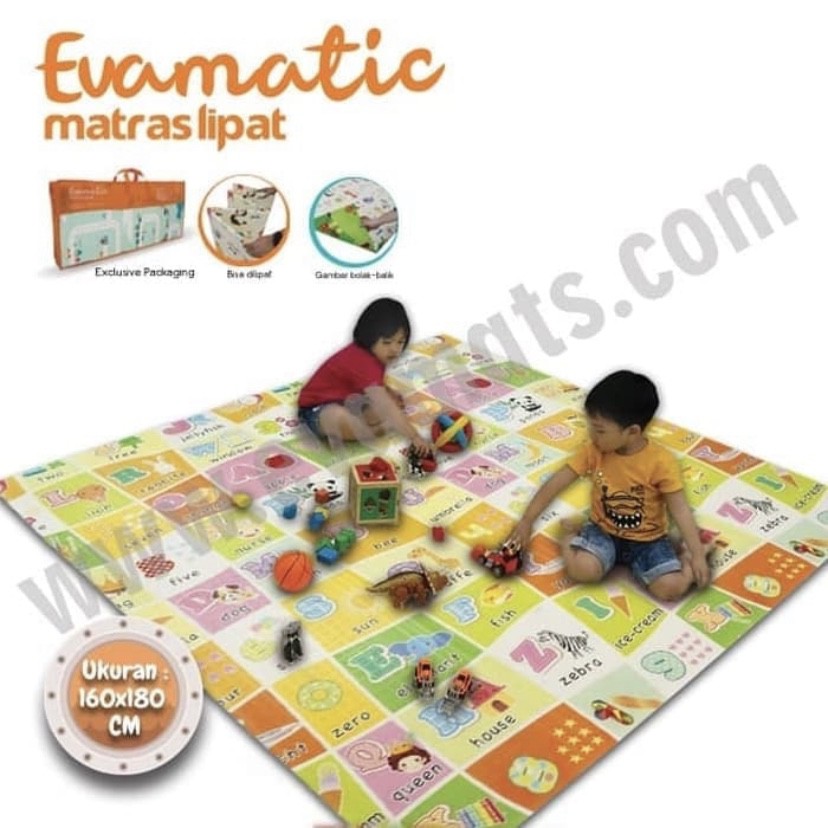 Evamatic Matras Lipat|Matras Anak|XPE Folding Mat|Premium Playmat