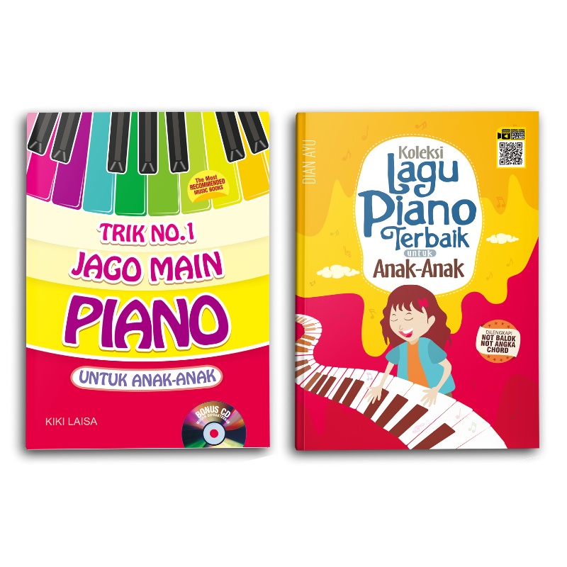 Yanita Paket Buku Piano Trik No 1 Jago Main Piano Untuk Anak - Anak, Koleksi Lagu Piano Terbaik Untuk Anak - Anak