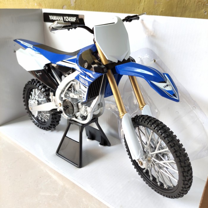 Diecast Miniatur Motor Trail Yamaha YZ450F 1:6 Mainan Motor Trail anak