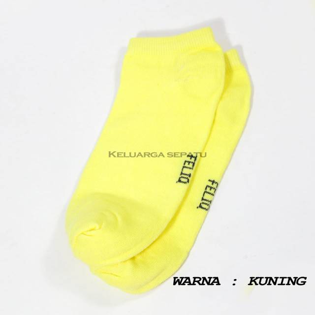 Kaos kaki kuning polos pendek pria wanita termurah feliq