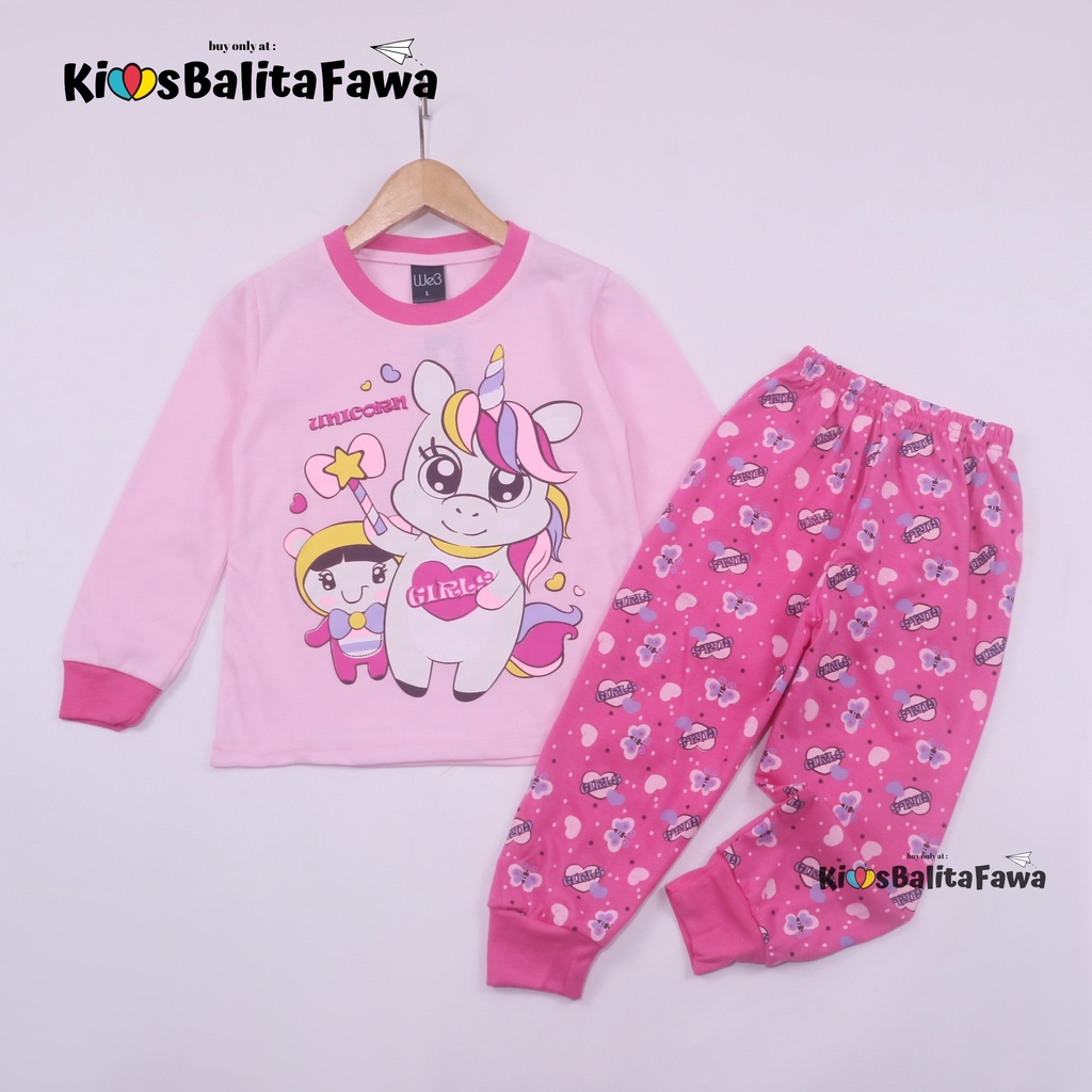 (4-6 Tahun) Piyama Za-ra Kids / EXPORT Quality Baju Tidur Karakter Kaos Lengan Celana Panjang