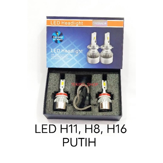 BOHLAM FOGLAMP LED H11 PUTIH UNTUK SOKET H11 H8 H11 AVANZA, INNOVA 2012 KEATAS FORD CHEVROLE AGYA AY