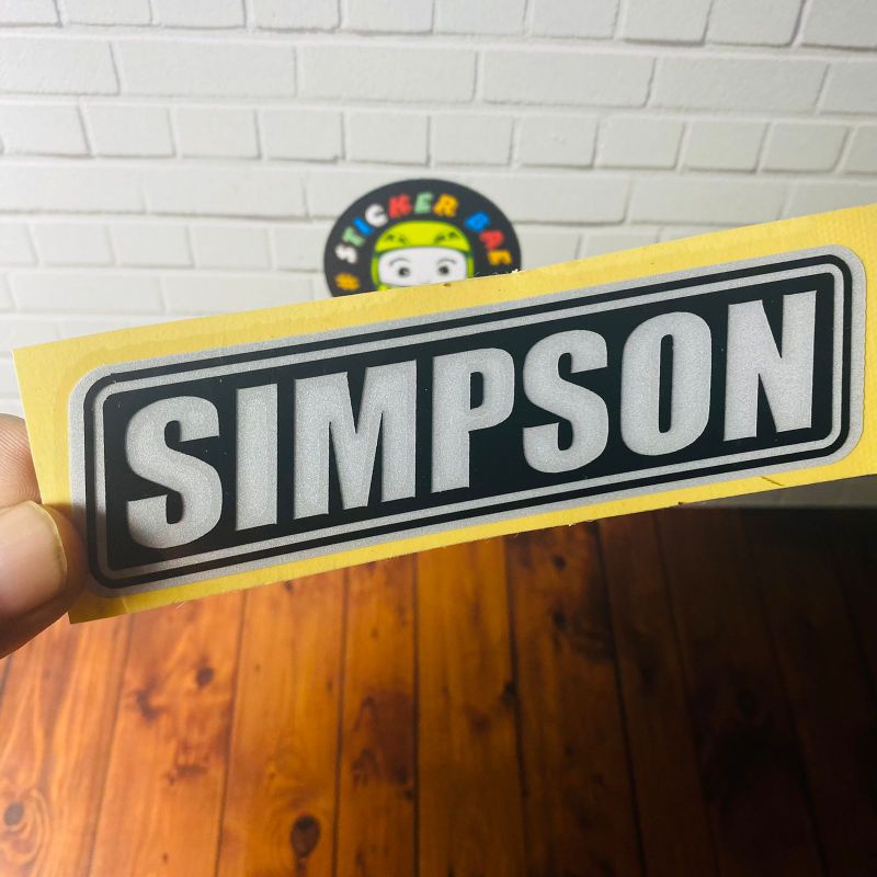 Sticker simpsoon cuting stiker motor helm SIMPSON