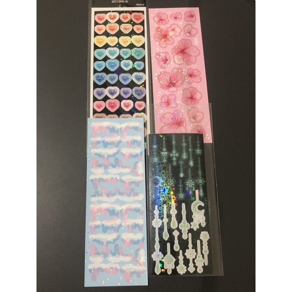 

ppan.jj ppanjj sticker korea snow love potion sakura cherry blossom green beads deco polco toploader deco kpop