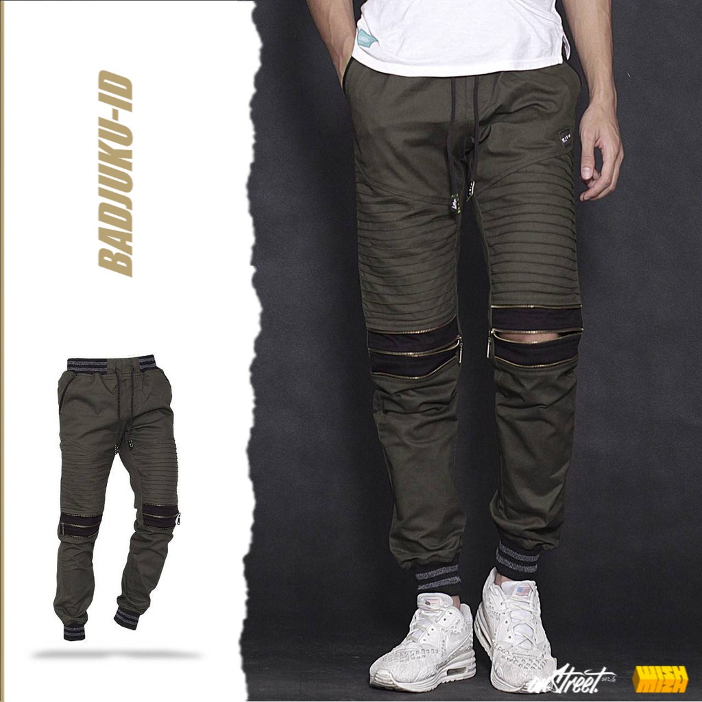 celana joger wish ripstop original green army / celana ripstop / joger hypebeast