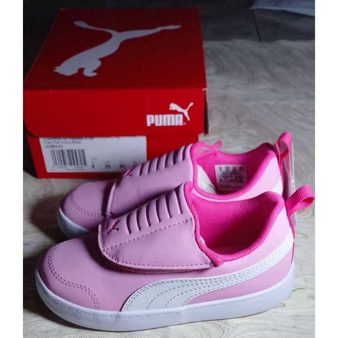SALE Original Puma Courtflex v2 Padded V / Sepatu Anak Perempuan Baby Girl Kids Shoes