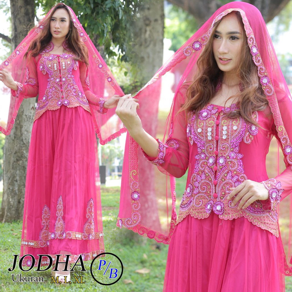 Setelan Kebaya Modern Payet Jodha Putih Dan Warna Lain