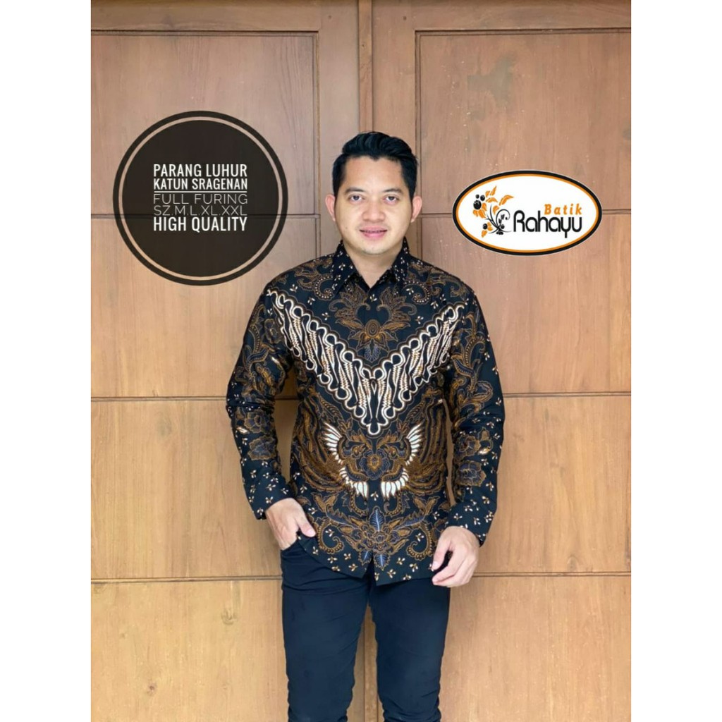 PARANG LUHUR RAHAYU New Motif Kemeja Batik Solo Lengan Panjang Lapis Furing Atasan Modern Premium KERIS LASEM PRABU SEKTI LAKESWARA WULU GADING PARIKESIT WAYANG MABUR MERAK PUSPITA HUTAMA DHIMAS WISNU AKHMAL BATIK SOLO AMANAH BATIKSOLOAMANAH PEKSI