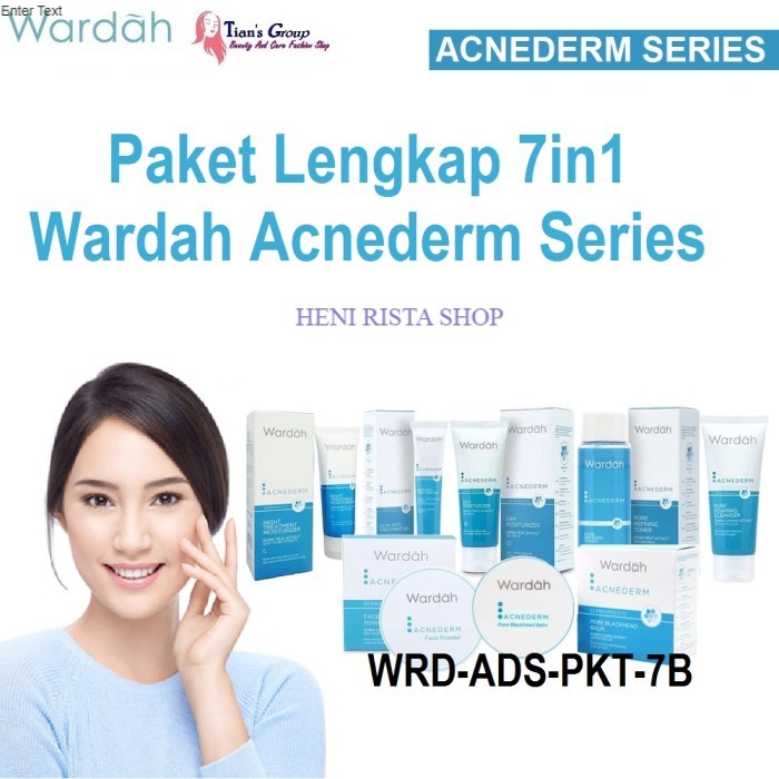 Paket 7in1 Anti Acne Wardah Acnederm Series Ori Bpom
