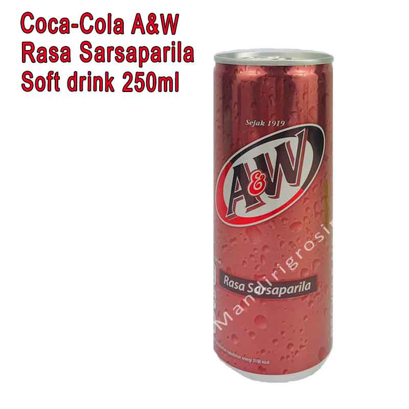 A&amp;W Coca-Cola * Rasa Sarsaparila * Soft drink * 250ml