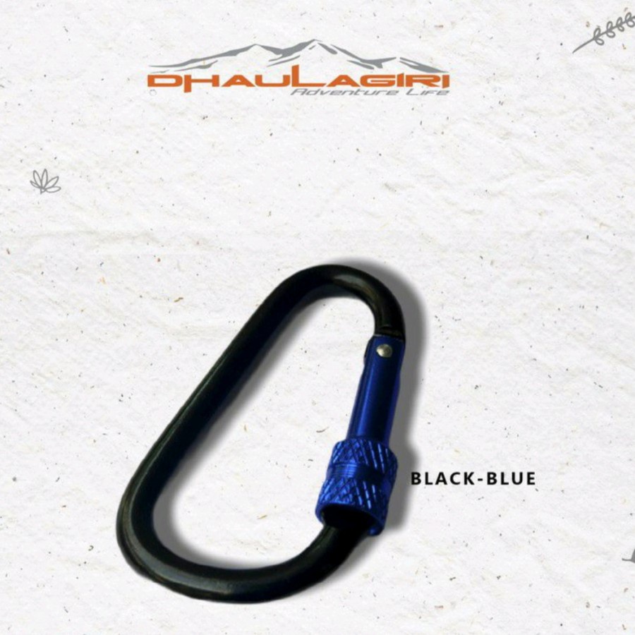 CARABINER BESAR DHAULAGIRI 765 GANTUNGAN KUNCI CARABINNER ULIR OUTDOOR HIKING