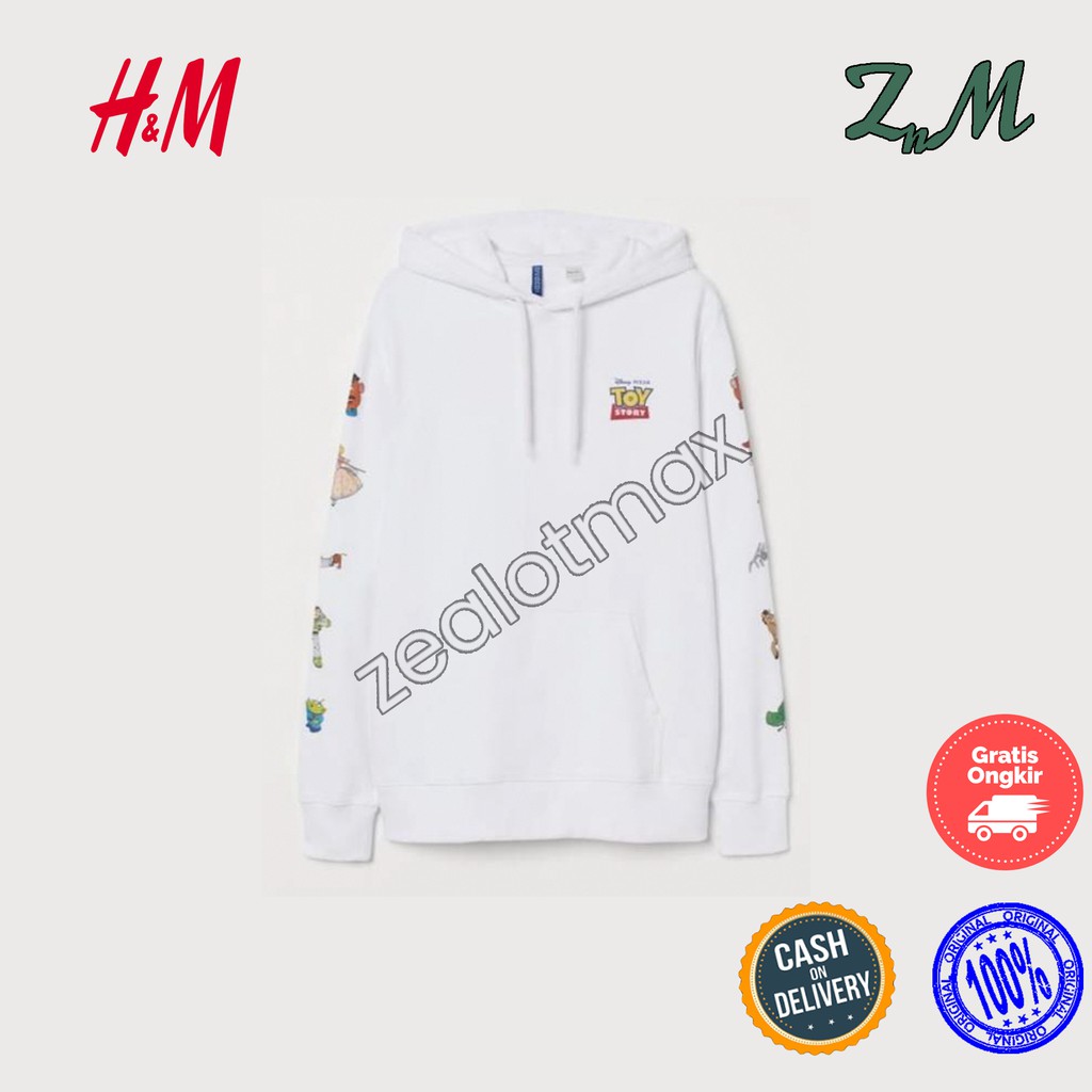 H&M OUTERWEAR HOODIE SWEATER HNM TOY STORY 'WHITE' ORIGINAL