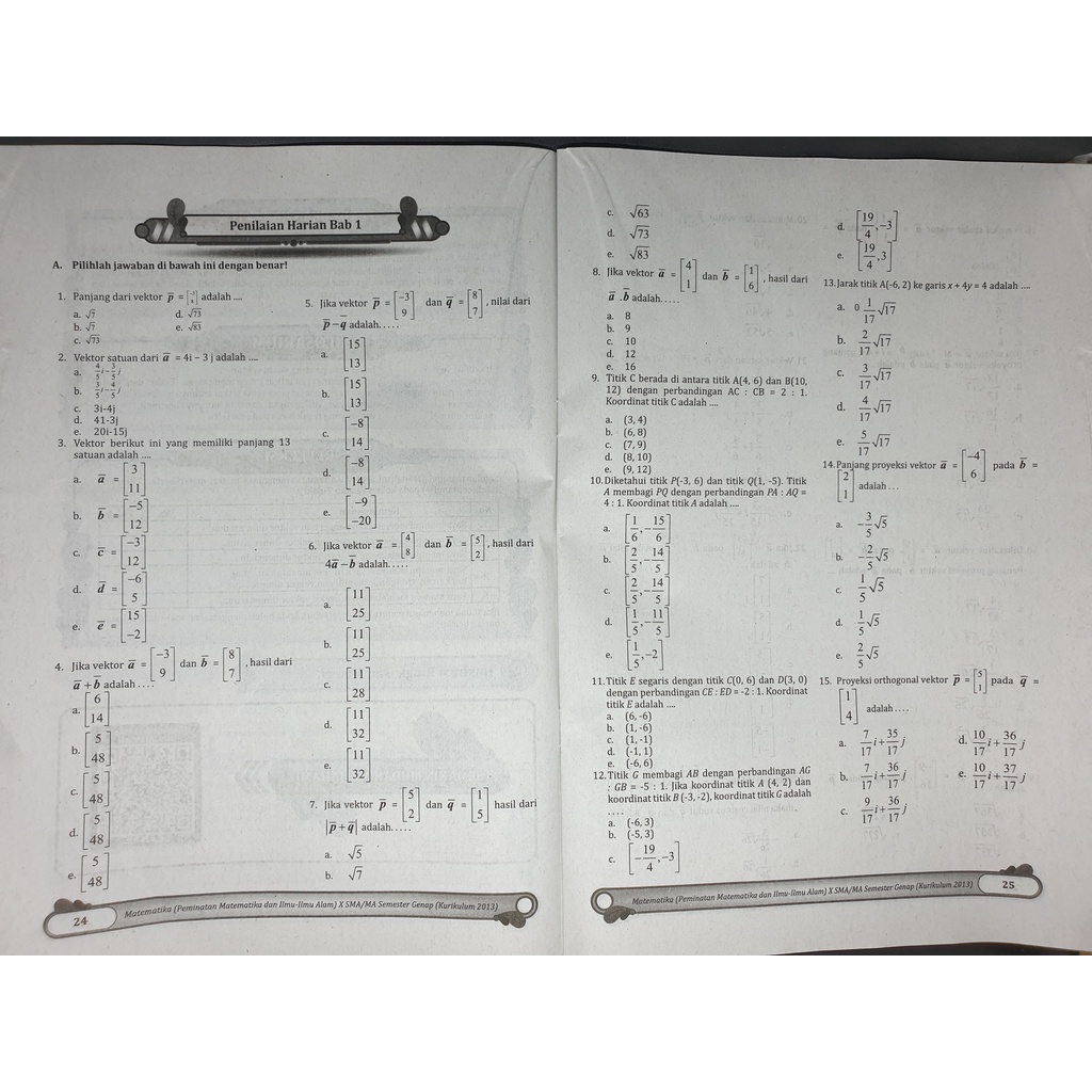 Jual Lks Matematika Wajib Sma Ma Kelas X 10 Semester 2 2022 Bp Indonesia Shopee Indonesia