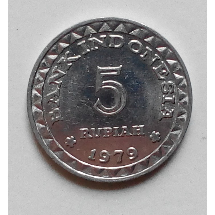 Unik Uang Koin Kuno Rp 5 Tahun 1979 Diskon