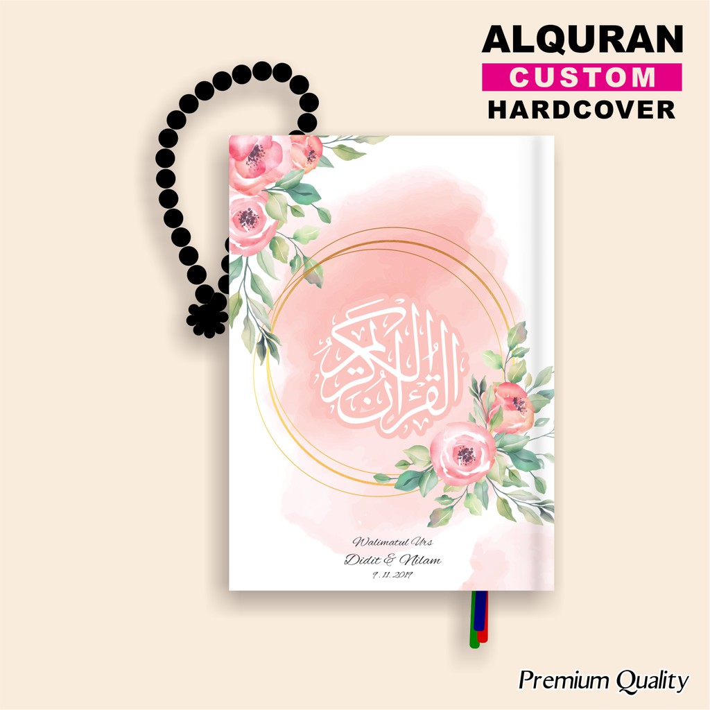 Al Quran Custom Nama, Quran unik, Quran mahar (Pink Urs)
