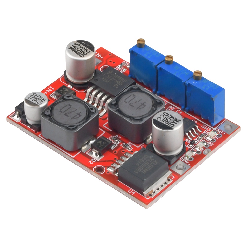 Lm2577S Lm2596S Modul Konverter Boost Buck Tegangan Step Up Down Dc-Dc Untuk Alat Elektronik