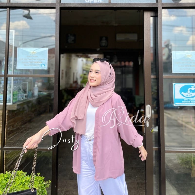 Baju atasan wanita FANNY OUTER CARDIGAN outwear baju muslim atasan wanita terbaru outer cardigan others