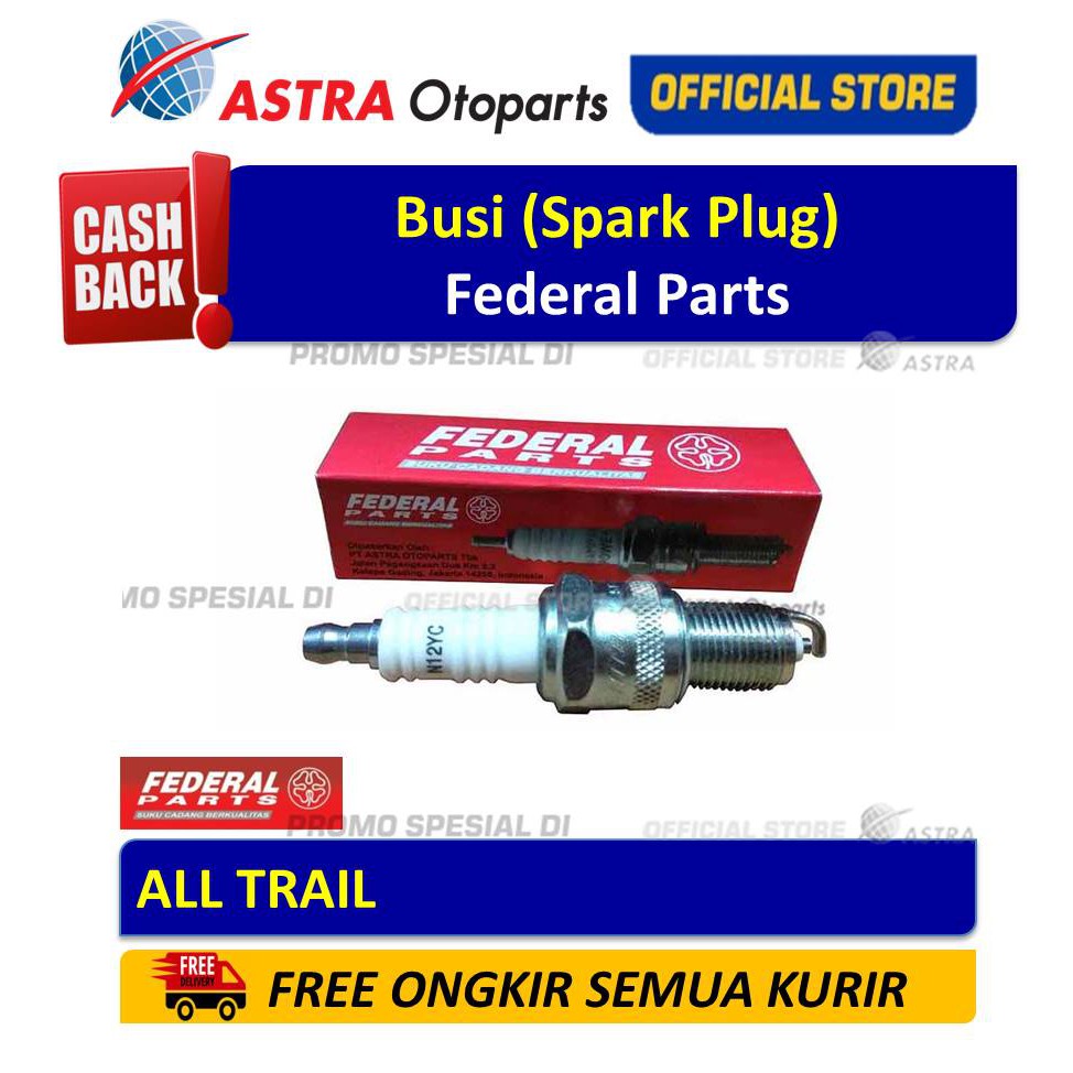 Busi (Spark Plug) Federal Parts untuk semua jenis motor Trail