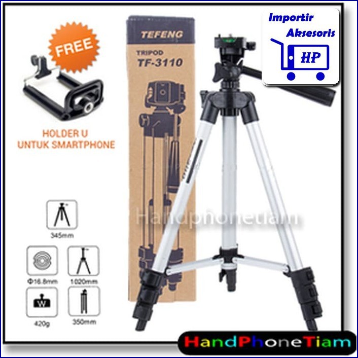 Tripod Profesional Tefeng TF-3110 Free Holder U TP007