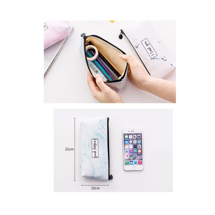 

Terlaris TP0041 Tempat Pensil Marble Pattern / Tempat Kosmetik - trust Keren