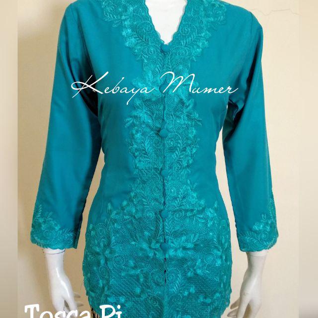 Kebaya Encim. Kebaya Murah. Kebaya Bordir. Kebaya Modern. Kebaya Mumer. Kebaya Jadi-Tosca Rot Snda Pj