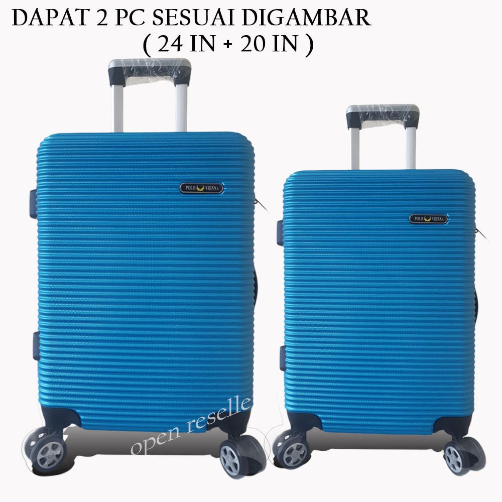 BELI 1 GRATIS 1 KOPER ABS 010 24 INCH + 20 INCH FIBER PROMO IMPORT HIGH QUALITY ( DAPAT 2 PC KOPER )