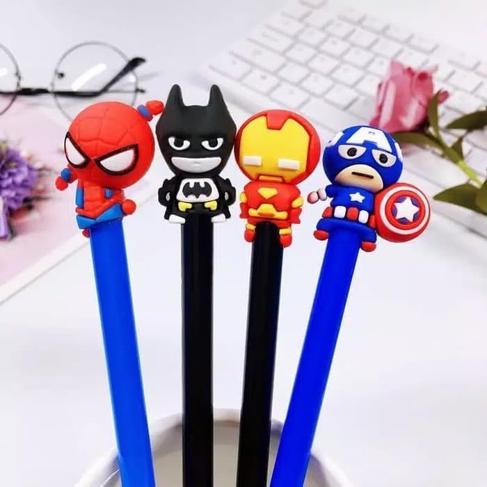 

Pulpen Gel Karakter Super Hero - Pulpen Gel 0.5mm