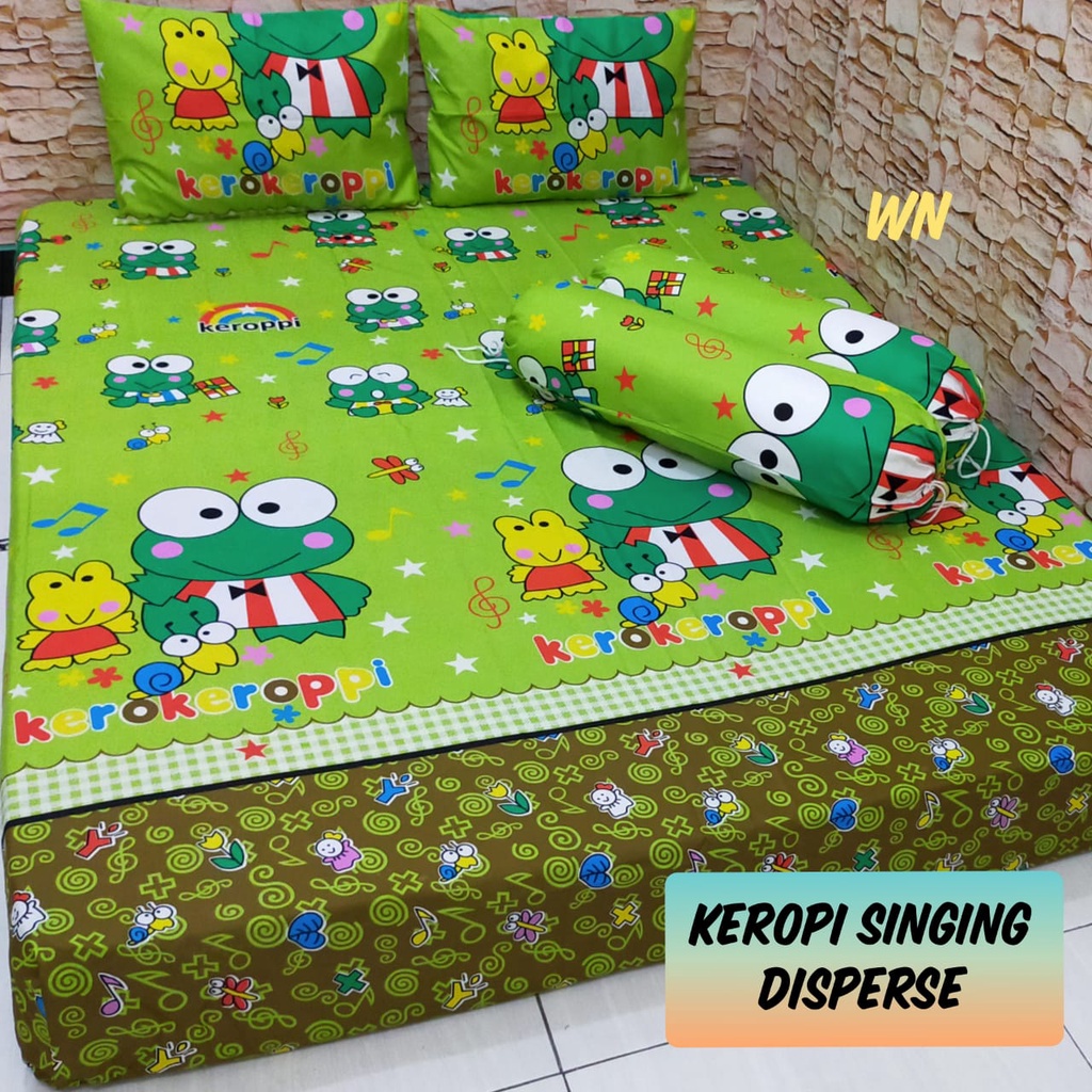 Waty grosir 4 motif keropi motif baru sprei anak sprei best seller sarban sargul serasi wn