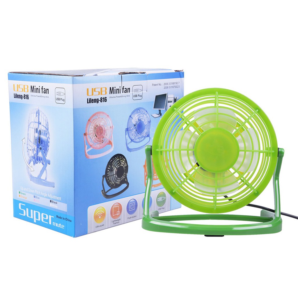 Kipas Angin colok USB 5V - Mini Cooling Fan Cool Standing Super Mute