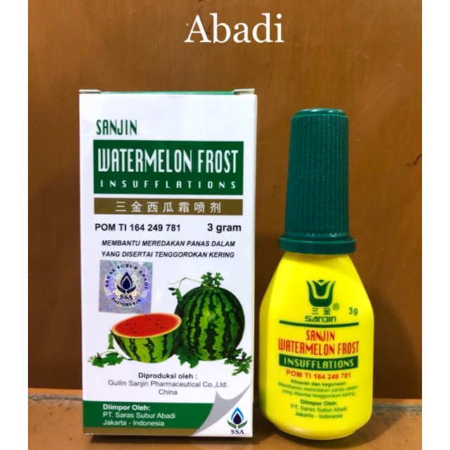 Jual Sanjin Watermelon Frost Insufflations Obat Sariawan Panas Dalam Shopee Indonesia