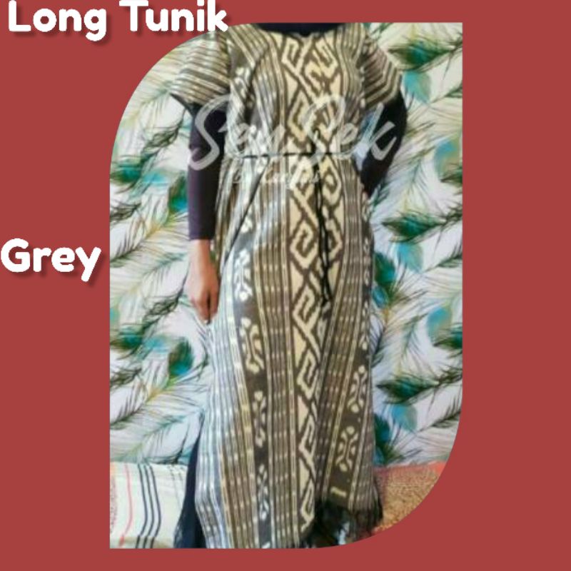 Long Tunik Kain Tenun