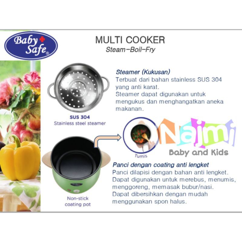 LB011 Baby Safe Multi-cooker Hot Pot Steamer Slow Cooker Babysafe