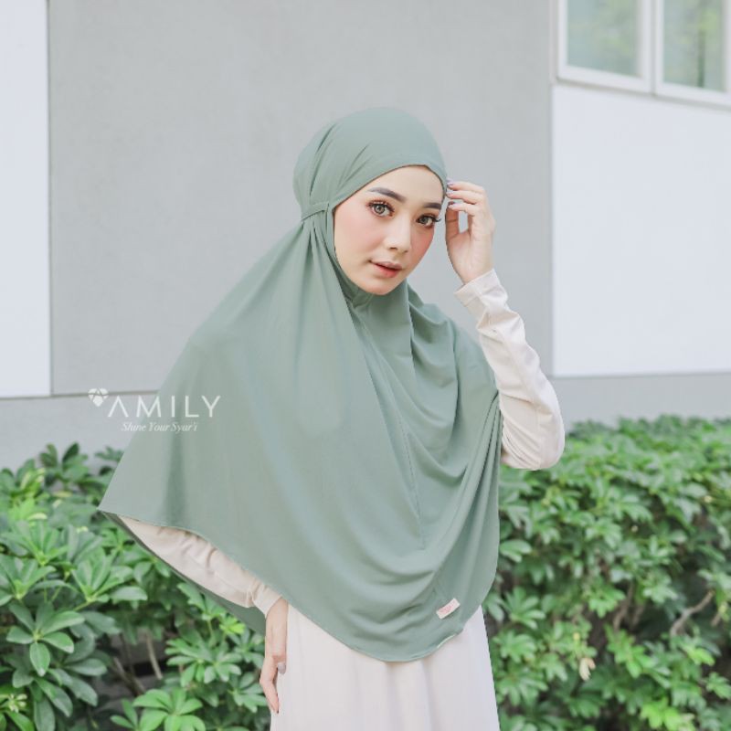 elif bergo hijab instan kekinian original amily-Misgreen