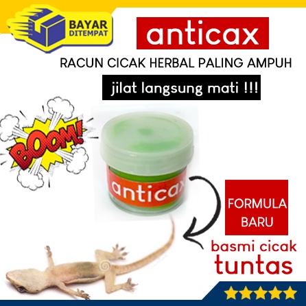 Racun Cicak Herbal Paling Ampuh ANTICAX Hijau Obat Anti Cica Cecak Tuntas