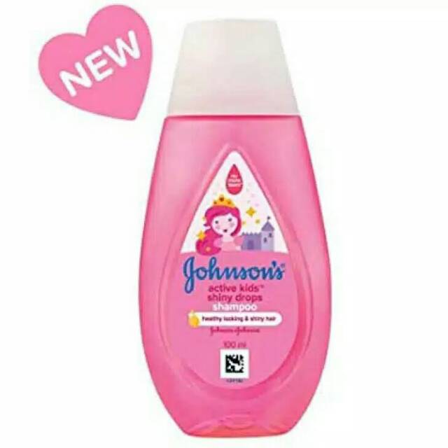 Johnson's Active Kids Shampo 100ml - Shiny Drops [Pink]