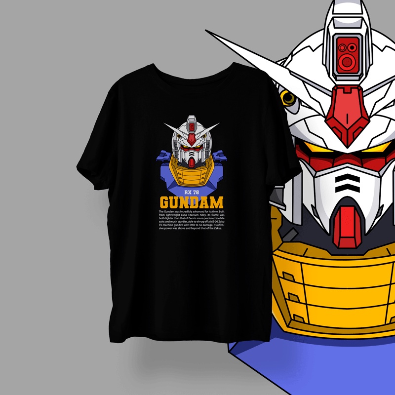 Kaos Gundam RX 78 / Merchandise Gundam Fan art / Totebag Gundam