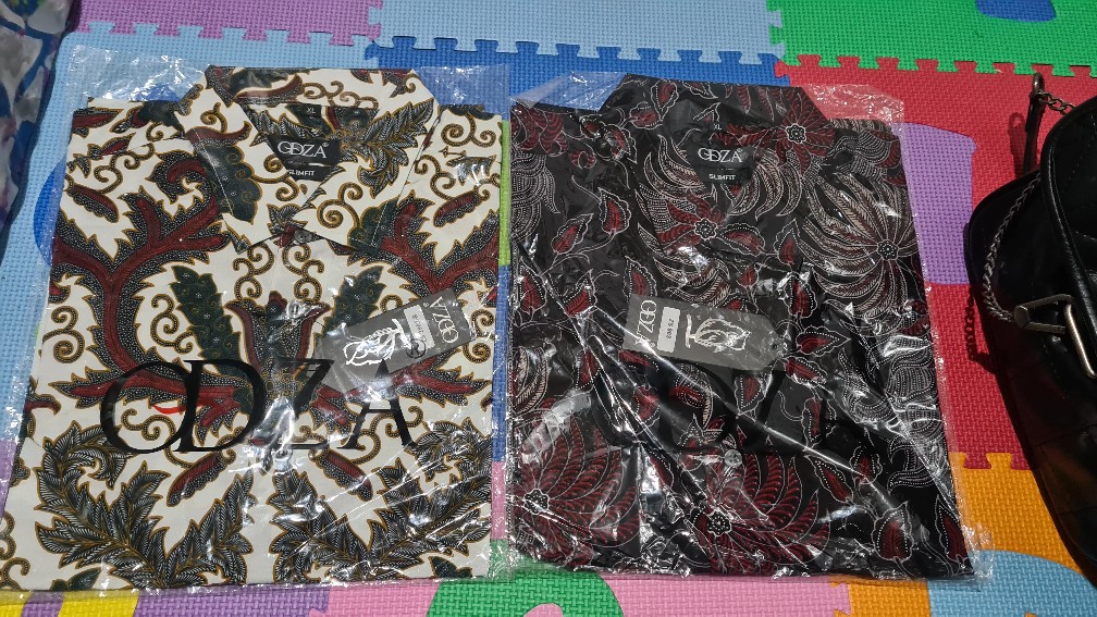 Odza Kemeja Batik Pria Baju Batik Pria Lengan Pendek Slim Fit Baju Batik Modern Campa