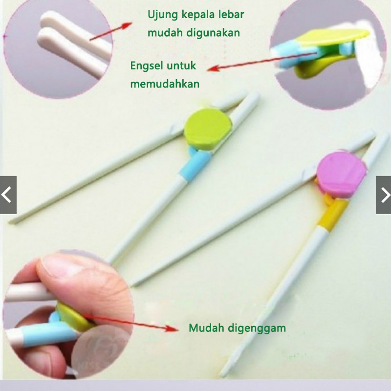 SUMPIT ANAK KARAKTER/ TRAINING SUMPIT ANAK/Sumpit Training Anak/Sumpit Khusus Belajar Anak/Training Chopstick/C 7