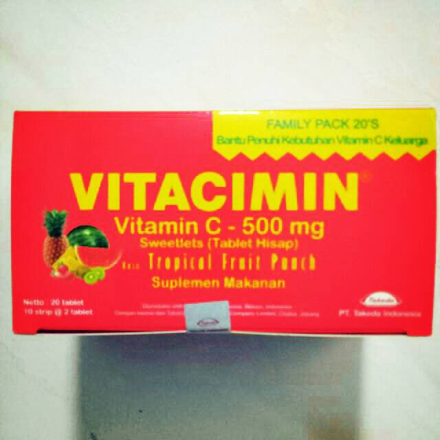 Vitacimin C-500mg/ 1 box isi 10 strip
