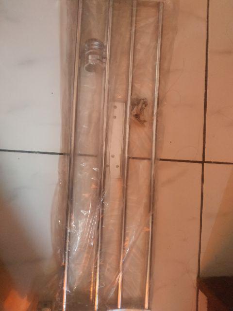 Rak Jemuran Handuk Dinding Toliet Aluminium Arsya Al Shop