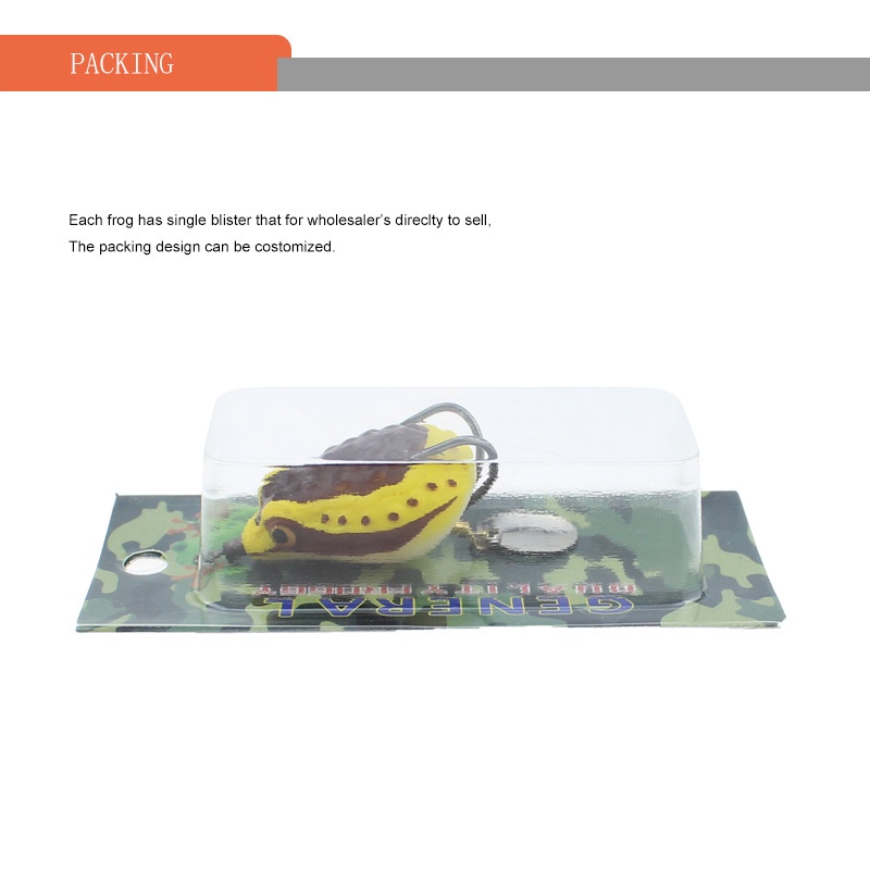 Umpan Pancing Soft Bait Bentuk Katak Ukuran 3.5cm 5.5g